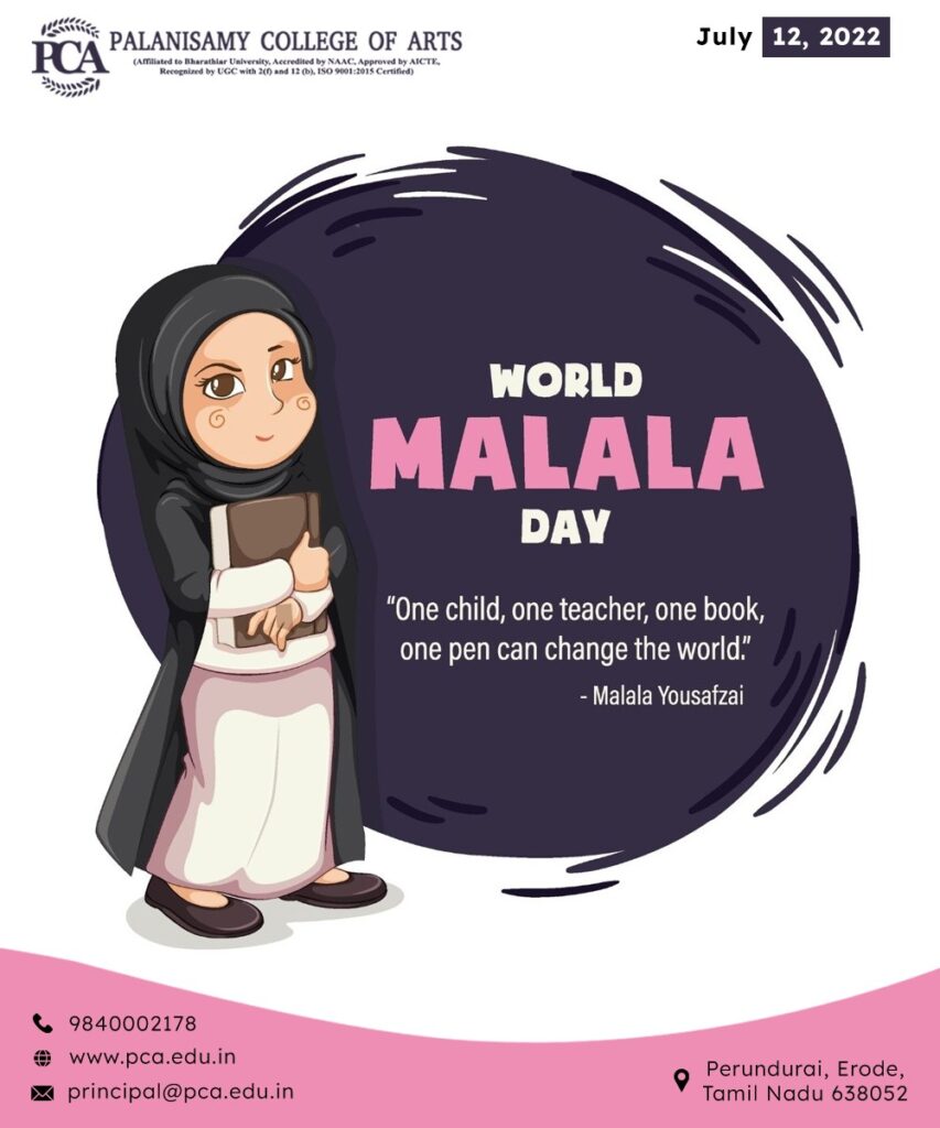 World Malala Day Palanisamy College Of Arts