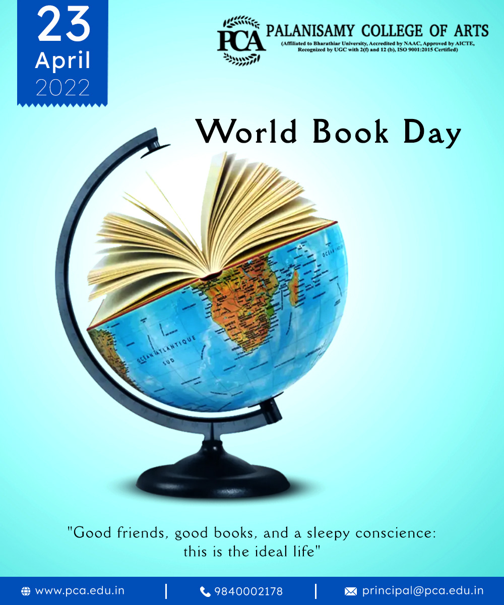 World Book Day Palanisamy College Of Arts