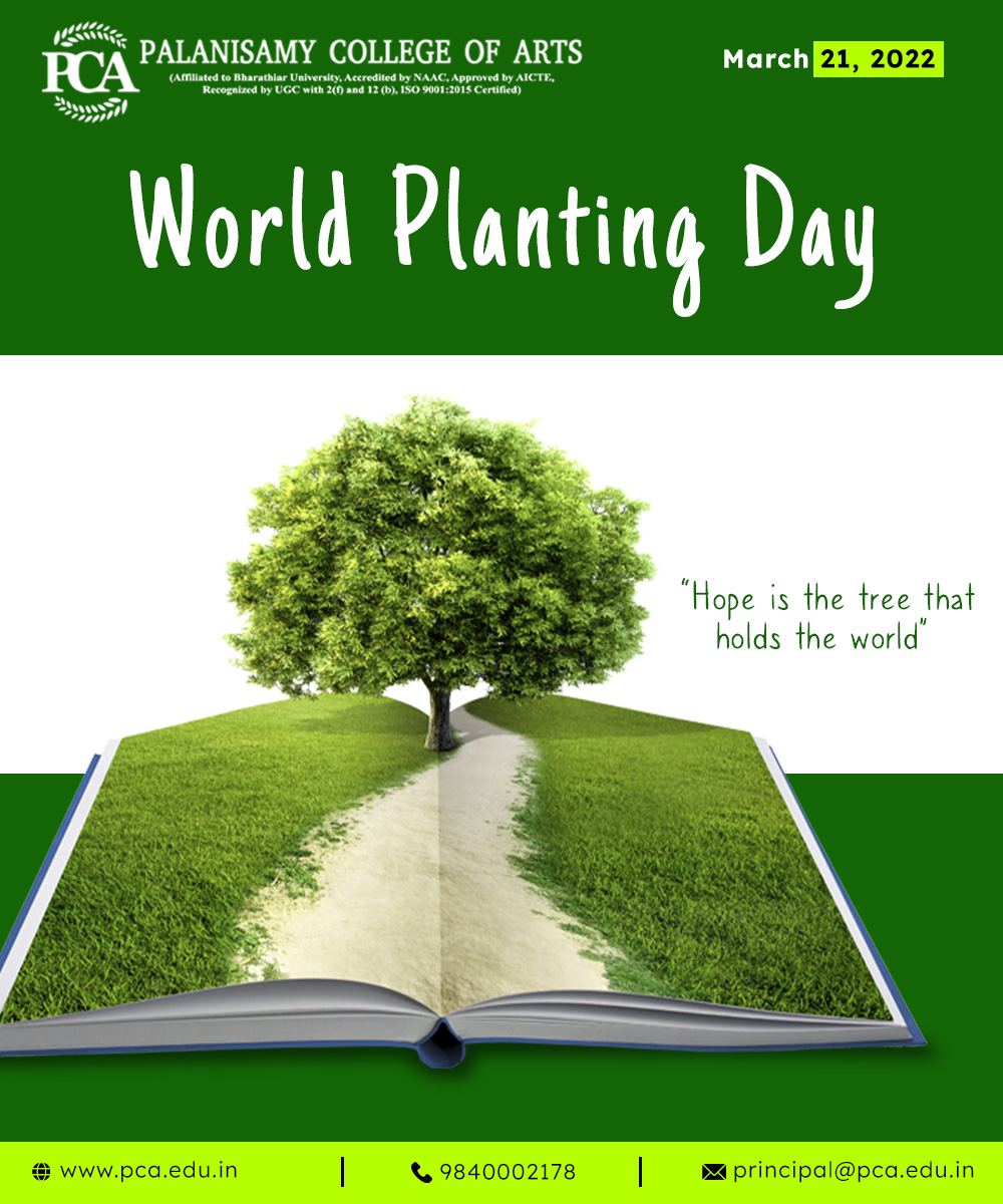 World Planting Day - Palanisamy College Of Arts