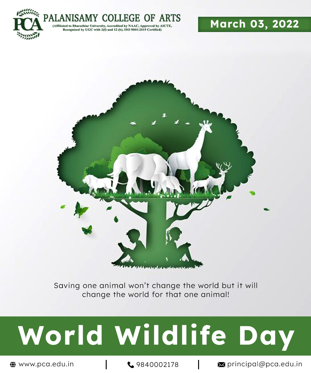 World Wild Life Day Palanisamy College Of Arts