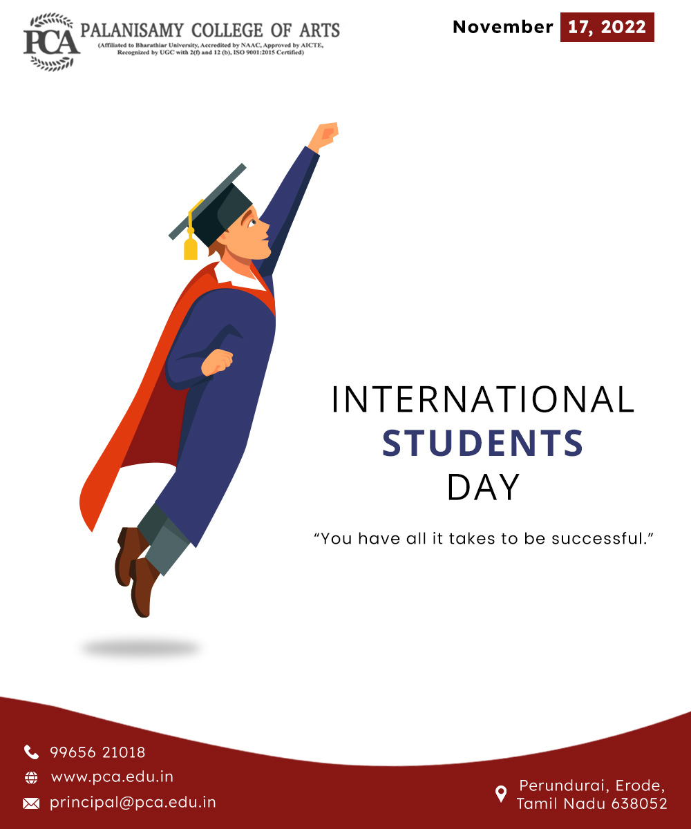 International Students Day Palanisamy College Of Arts