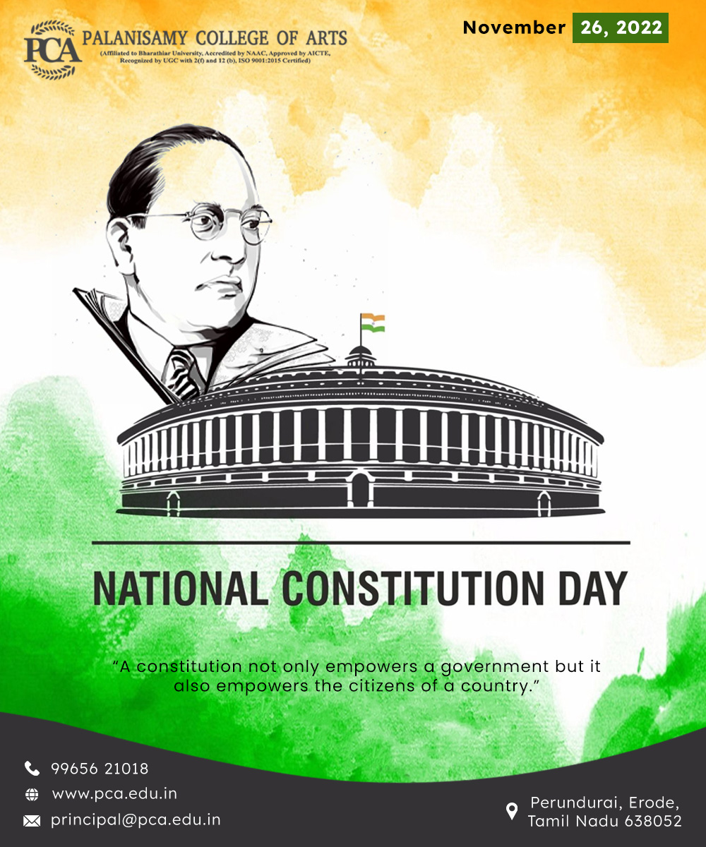 National Constitution Day - Palanisamy College Of Arts