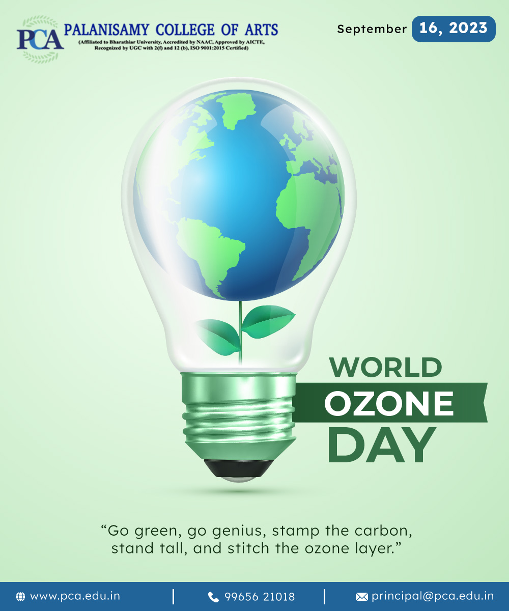 World Ozone Day - Palanisamy College Of Arts